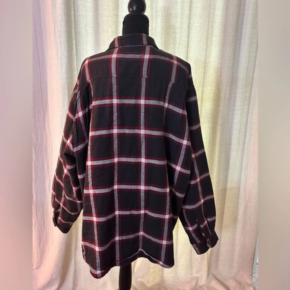 Vintage Wrangler Plaid Sherpa Lined Shacket - Picture 3 of 4